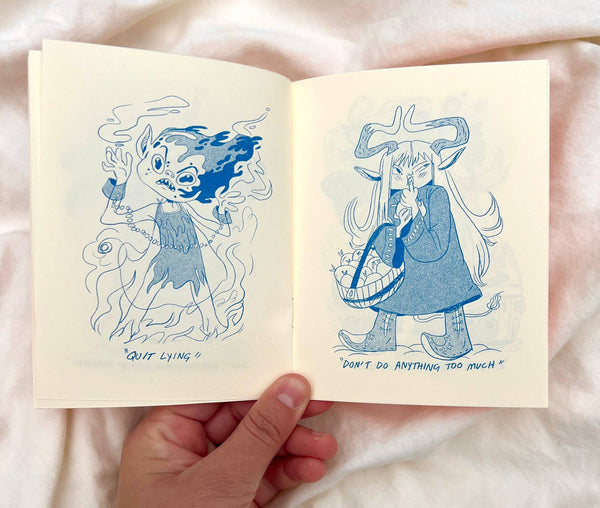 Natalie Andrewson - A Pocket Book of Witchfolk and Demons Riso Comic