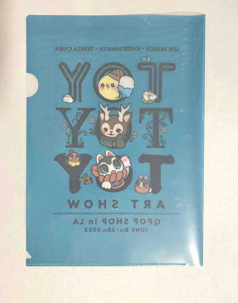 Toy Toy Toy Art Show Folder - Morris, Inu Harigon & Kaiju Icy - Toy Toy Toy Art Show