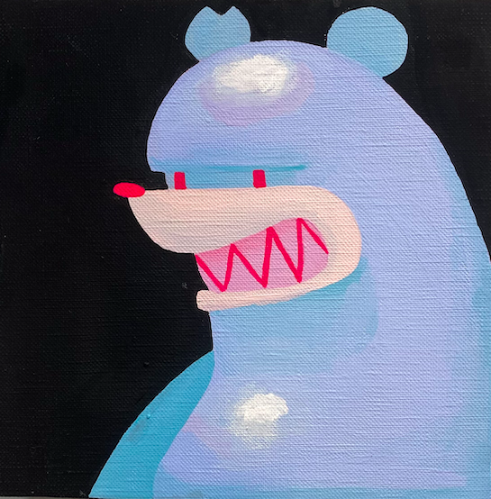 Mao - Knuckle Bear Original artwork on Canvas - Touma & Mao Exhibition