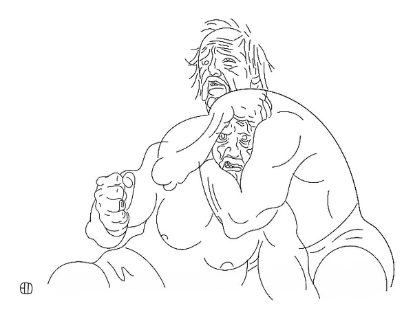 Luck.E.Bat - "This.Is.Real" Original Art | Power Slam!: Pro Wrestling Show