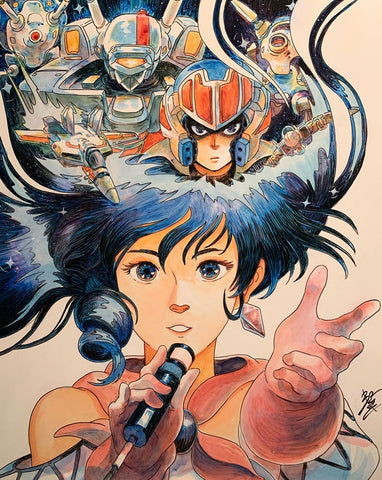 Bryce Kho - Galaxy Hair Print - Super Mecha Art Show