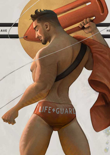 David Ardinaryas Lojaya - Bathtub Lifeguard - Art Print - BL x GL Art Show