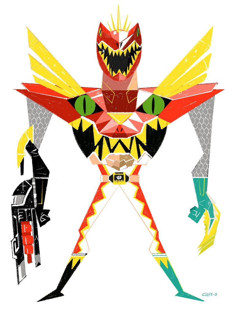 Keiko Murayama - Dino Thunder Print