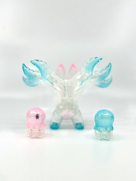 Grape Brain Consomme Devil - Rainbow Ice Clear Sofubi Toy - GVQ Exhibition Color - Q Pop Exclusive