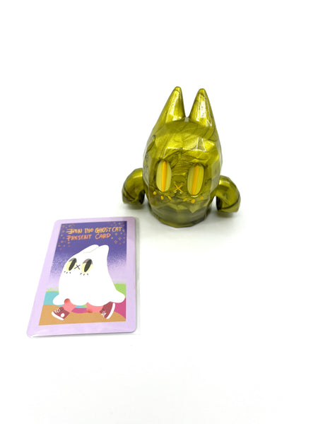 Mao - Ben the Ghost Cat - Yellow Jade - Soft Vinyl Toy - Q Pop Exclusive