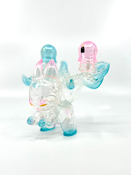 Grape Brain Consomme Devil - Rainbow Ice Clear Sofubi Toy - GVQ Exhibition Color - Q Pop Exclusive