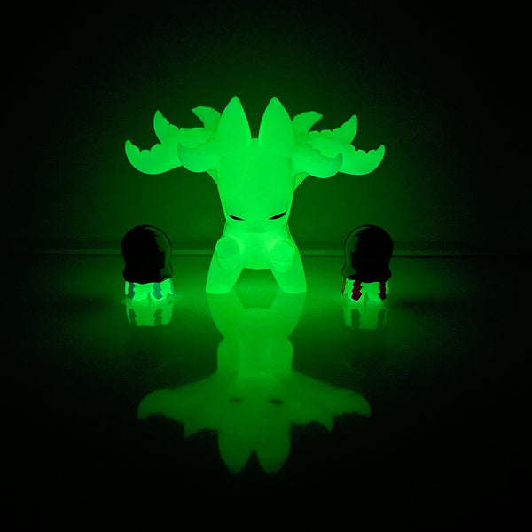 Grape Brain Consomme Devil - GID Sofubi Toy - GVQ Exhibition Color - Q Pop Exclusive