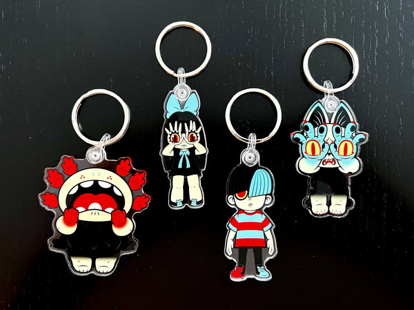 Grape Brain Acrylic Keychain - Grapebrain vs Qpopshop: GVQ Exhibition - Q Pop Exclusive
